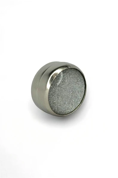 Loggia Eşarp Ve Şal Mıknatısı Simli Açık Gri - Başörtü Tutucu Kadın Tesettür Aksesuar Mıknatıs - Resim 2