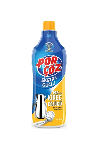 Porçöz Pas ve Kireç Çözücü 1lt x 3 Adet - Resim 2