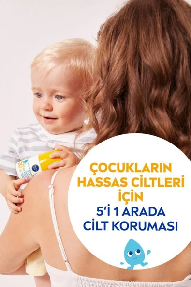 NIVEA SUN SPF 50+ Bebek ve Çocuk İçin Hassas Koruma Güneş Koruyucu Roll-on 50ml,Suya Dayanıklı,Hassas Cilt - 3