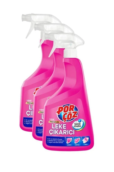 Porçöz Leke Çıkarıcı Sprey 750 ml X 3 Adet ürün görseli