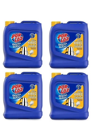 Porçöz 4 Lt Kıreç Ve Pas Çözücü 4x4=16 Lt ürün görseli