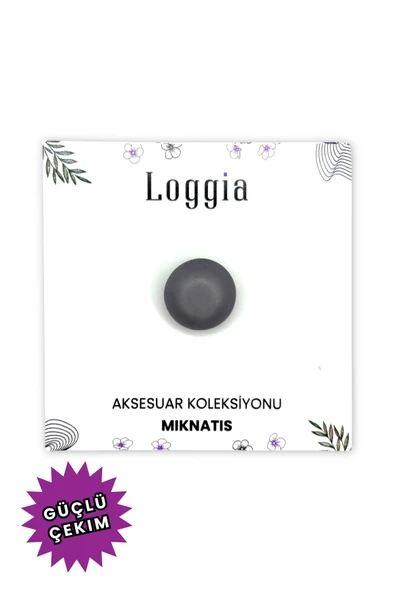 Loggia Eşarp Ve Şal Mıknatısı Soft Koyu Gri - Başörtü Tutucu Kadın Tesettür Aksesuar Mıknatıs ürün görseli