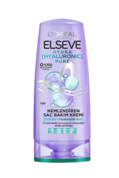 ELSEVE Hydra Hyaluronic Pure Salisilik Asit Içeren Yağlanma Karşıtı Nemlendirici Saç Kremi 250 ml ürün görseli 1