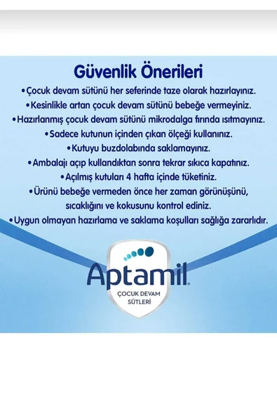 Aptamil 4 Akıllı Kutu Devam Sütü 800 gr X 2 Adet - Resim 4