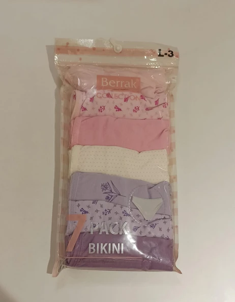 Monalisa Home Cotton  Elastik 7 li Bikini Kalıp L Beden