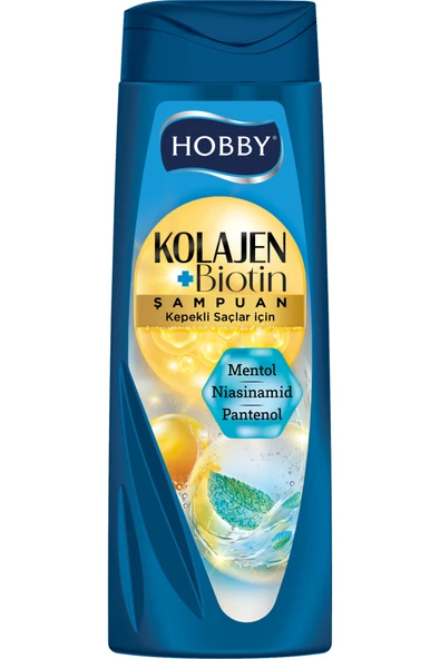Hobby Kepekli Saçlar Için Şampuan Kolajen Mentol&pantenol 480 ml - Resim 2