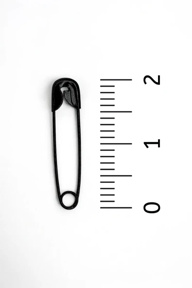 Loggia Çengelli İğne Siyah Renk 50 Adet 2cm - Eşarp Ve Şal Iğnesi - Kadın Tesettür Aksesuar Çok Amaçlı - 4