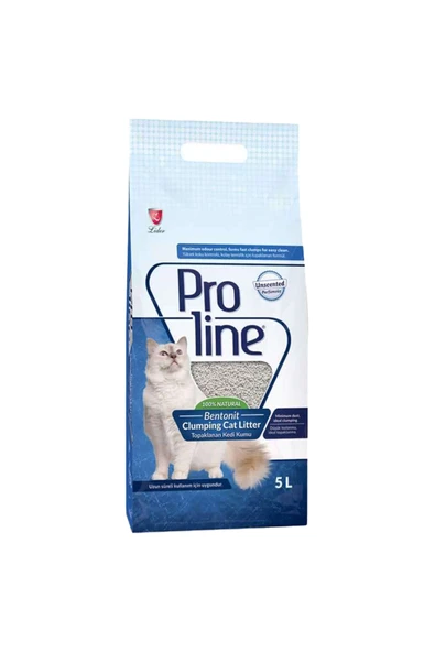 Pro Line Proline Bentonit Kokusuz Ince Taneli Topaklanan Kedi Kumu 5 Lt