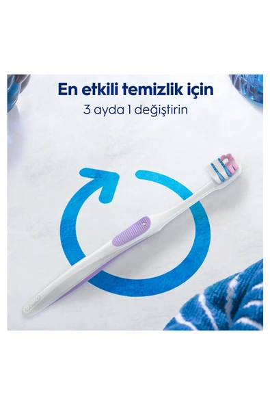 Oral-B Pro-Sensitive Advanced Hassas Temizlik Diş Fırçası - Resim 5