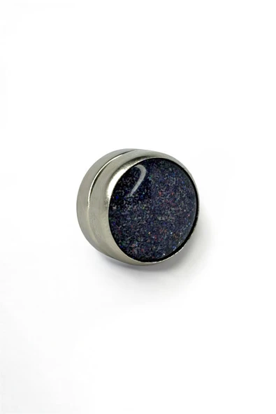 Loggia Eşarp Ve Şal Mıknatısı Simli Mor - Başörtü Tutucu Kadın Tesettür Aksesuar Mıknatıs - Resim 2