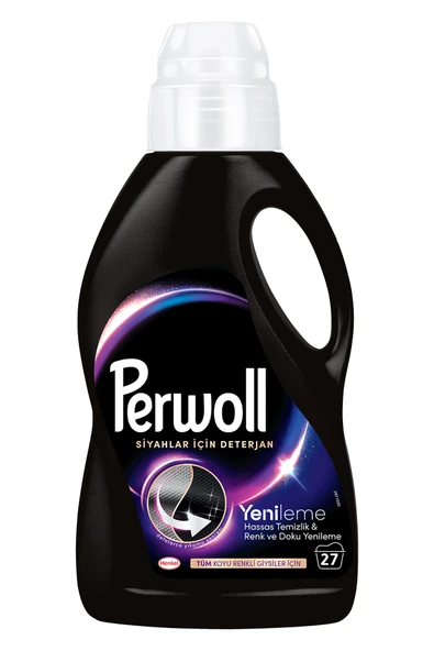 Perwoll Yenileme Siyah, Renkli ve Açık Renkler Sıvı Deterjan 1.485L (3'lü Set) – Güçlü Temizlik - Resim 4
