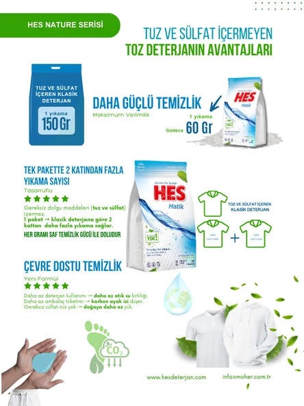 Nature Beyazlar Çamaşır Deterjanı - 3