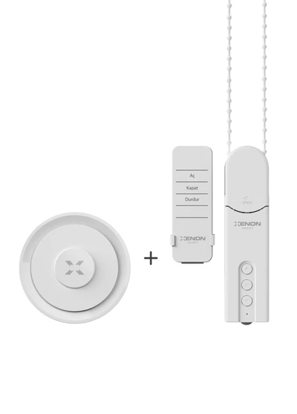 Xenon Smart Zigbee Bağlantılı Perde Motoru Uzaktan Kumandalı ve Zigbee 3.0 & Wi-Fi & Ble Akıllı Ev Gateway Hub Seti - 2
