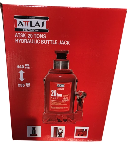Attlas ATSK 20 Ton Hidrolik Şişe Kriko - A1201008 - 2