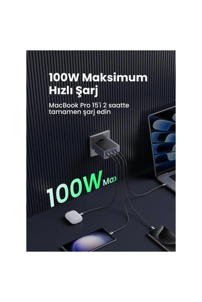 Ugreen Nexode Air 100 W Hızlı Şarj Adaptörü - 2