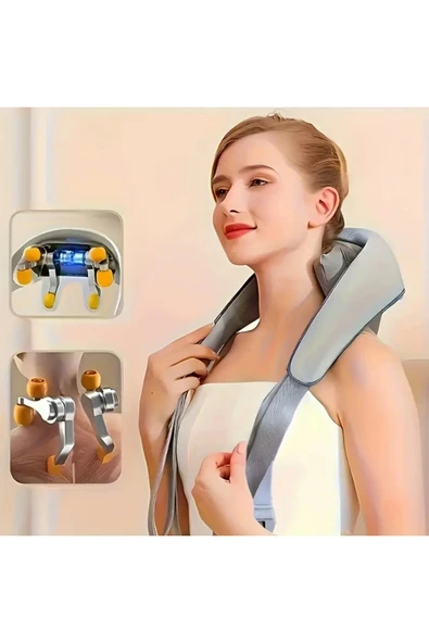 Auhma Amg31 Titreşimli Omuz ve Boyun Masaj Aleti Isıtıcılı 5D Yoğun Masaj Başlığı - 2