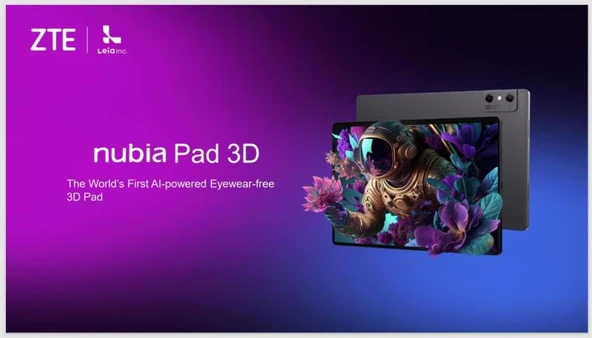ZTE LPD-20W-BL Nubia 3Dli Tablet 8G/128G SİYAH - 1