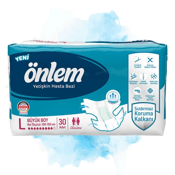 Önlem L Beden Yetişkin Hasta Bezi 30x2 60 Adet ürün görseli 1