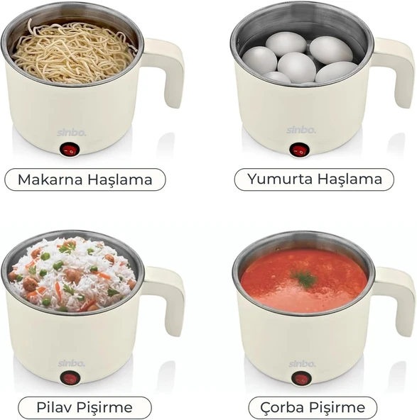 Sinbo Sco-5063 Çok Fonksiyonlu Buharlı Pişirici Uyumlu - 1