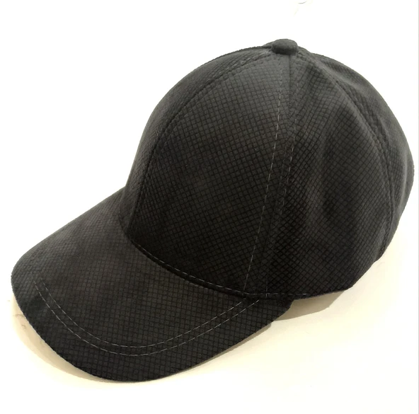 Monalisa Home Şık Kadife Koyu Gri Erkek Şapka ürün görseli 1