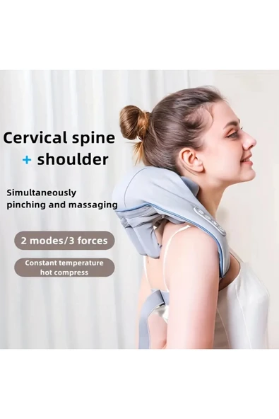 Auhma Amg31 Titreşimli Omuz ve Boyun Masaj Aleti Isıtıcılı 5D Yoğun Masaj Başlığı - 5