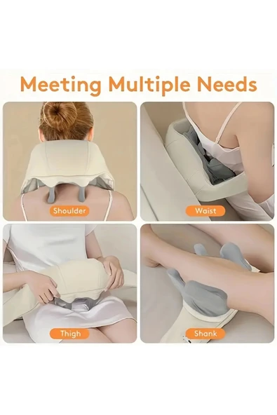 Auhma Amg31 Titreşimli Omuz ve Boyun Masaj Aleti Isıtıcılı 5D Yoğun Masaj Başlığı - 8