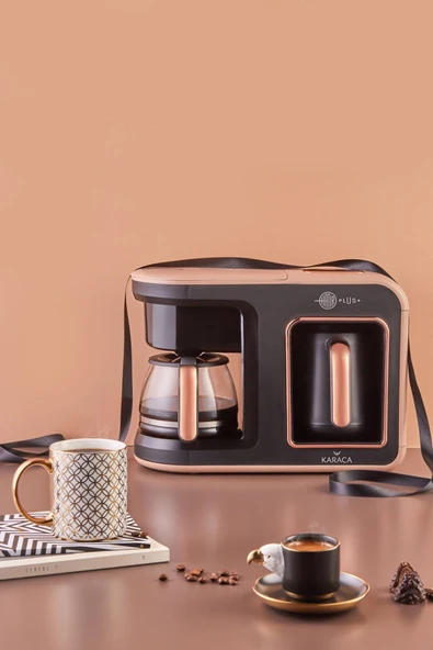 Karaca Hatır Plus 2in 1 Türk Ve Filtre Kahve Makinesi Rosie Brown - Resim 3