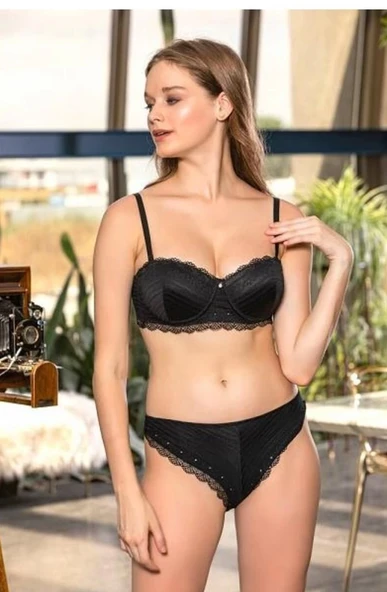 31291 Straplez Sütyen ve Slip Takım ürün görseli 1