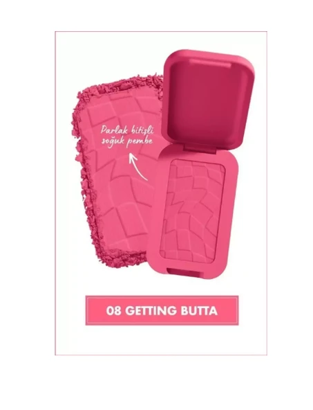 Nyx Buttermelt Blush Kremsi Pembe Pudra Allık  08 Getting Butta - 2