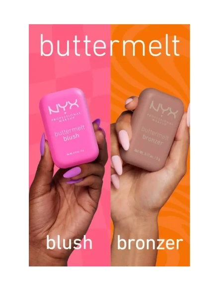 Nyx Buttermelt Blush Kremsi Pembe Pudra Allık  08 Getting Butta - 8