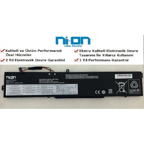 Nion Lenovo 5B10Q71254 5B10Q71251 uyumlu Notebook Batarya - Pil ürün görseli