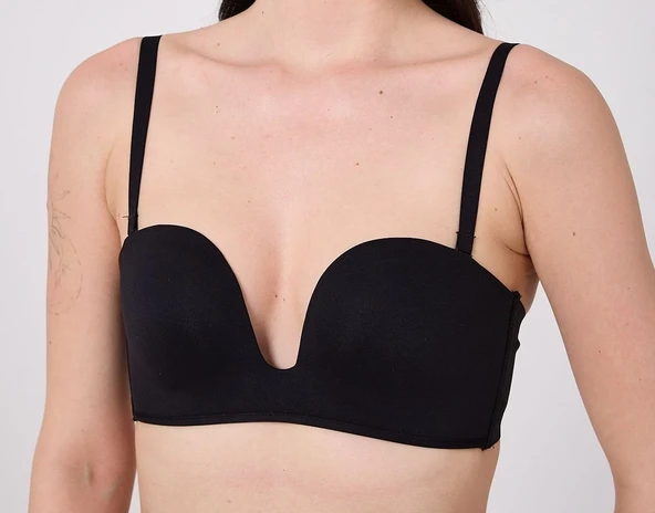 MSF05 Destekli V Dekolte Lazer Kesim Sütyen ürün görseli 1