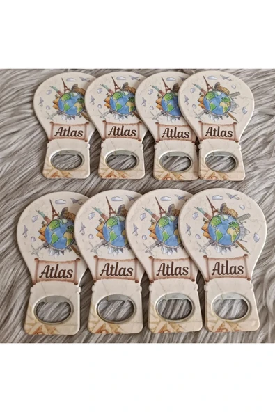 Doğrukan Hediyelik 25 Adet Atlas Konsept Yenidoğan Doğum Günü Balon Açacak Magnet Hediyelik - Resim 2