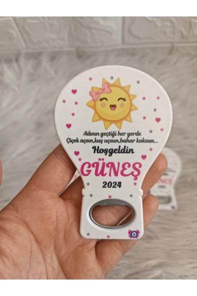 Doğrukan Hediyelik 25 adet Güneş konsept balon açacak yenidoğan doğum günü mevlüt magnet hediyelik ürün görseli