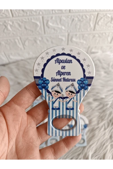 Doğrukan Hediyelik 25 adet kardeş sünnet balon açacak yenidoğan doğum günü mevlüt magnet hediyelik ürün görseli