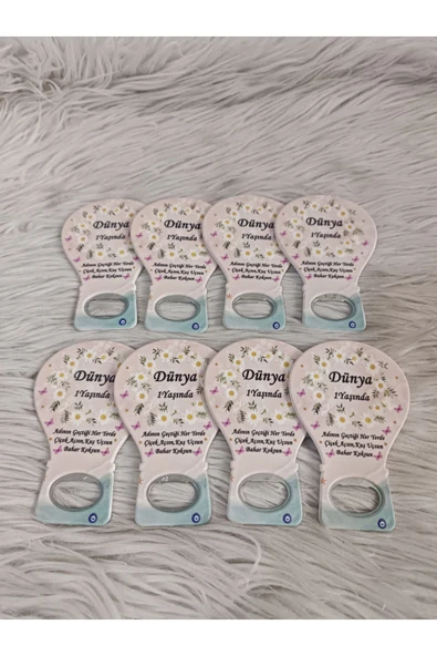 Doğrukan Hediyelik 25 adet papatya konsept yenidoğan doğum günü mevlüt magnet hediyelik balon açacak - Resim 3