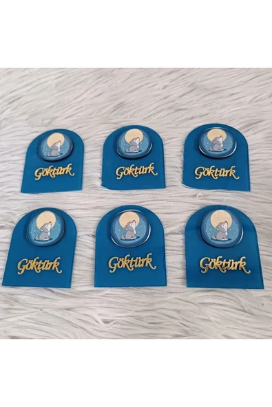 Doğrukan Hediyelik Yavru Kurt Figürlü Pencere Pleksi Yenidoğan Doğum Günü Mevlüt Hediyelik (10 adet) - Resim 3