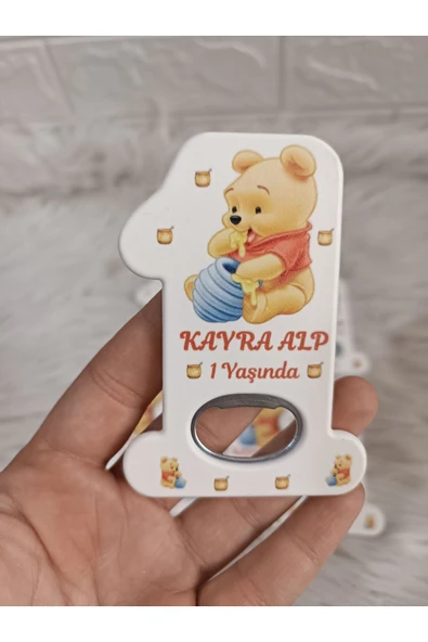 Doğrukan Hediyelik Winnie the Pooh 1 açacak yenidoğan doğum günü mevlüt magnet hediyelik 10 adet ürün görseli