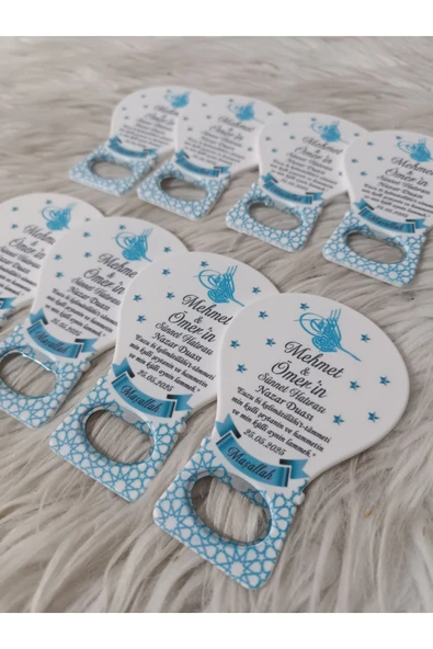 Doğrukan Hediyelik 25 adet mavili sünnet balon açacak yenidoğan doğum günü mevlüt hediyelikleri - Resim 2