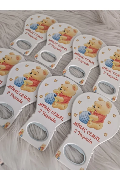 Doğrukan Hediyelik 25 adet winnie the pooh konsept balon açacak mgnet doğum günü mevlüt hediyelikleri - Resim 2