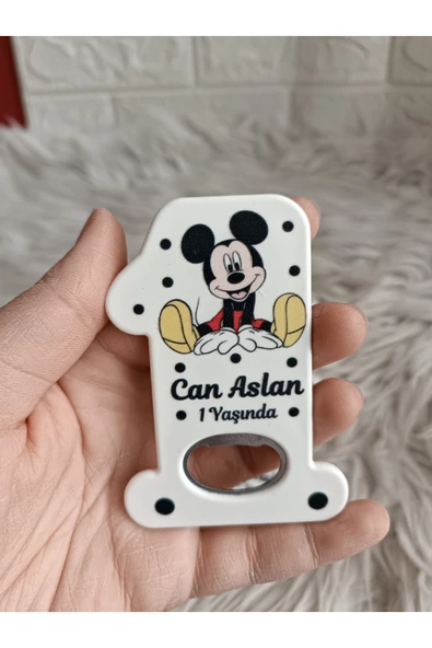 Doğrukan Hediyelik 10 adet oturan mickey 1 rakam açacak yenidoğan doğum günü mevlüt hediyelikleri ürün görseli