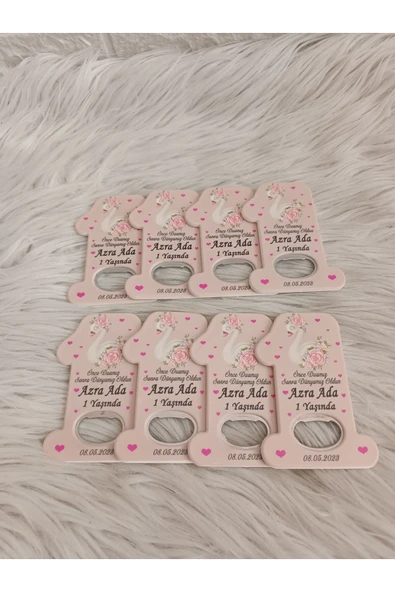 Doğrukan Hediyelik 10 adet kuğulu 1 rakam açacak magnet hediyelik yenidoğan doğum günü mevlüt magnet - Resim 3