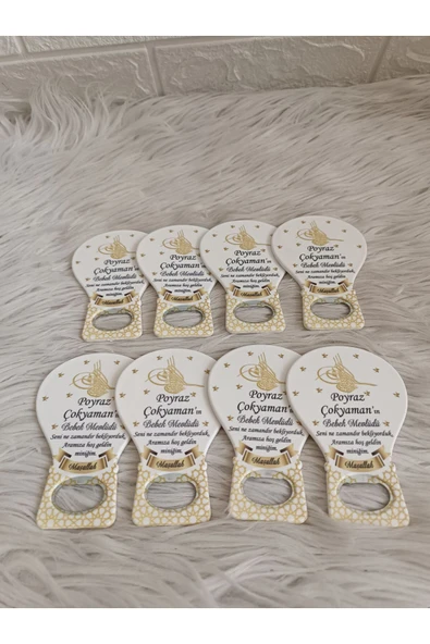 Doğrukan Hediyelik 25 adet Sünnet Hatırası Balon Açacak Magnet Hediyelik Yenidoğan Doğum Günü Mevlüt Hediyelikleri - Resim 3