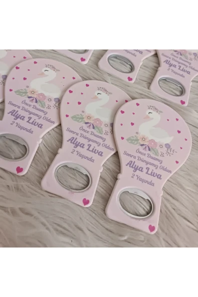 Doğrukan Hediyelik 25 adet kuğu konsept balon açacak yenidoğan doğum günü mevlüt magnet hediyelik - Resim 2