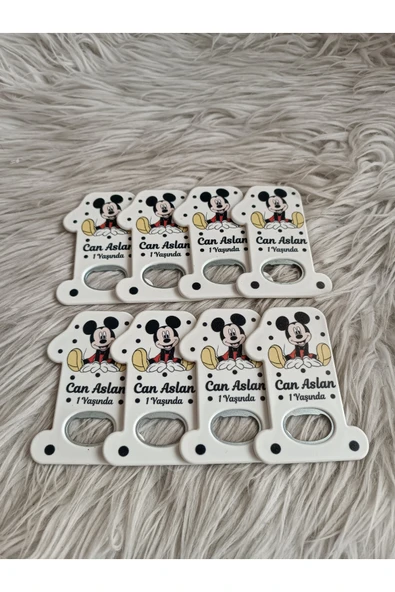 Doğrukan Hediyelik 10 adet oturan mickey 1 rakam açacak yenidoğan doğum günü mevlüt hediyelikleri - Resim 3