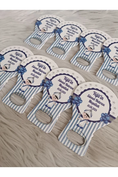 Doğrukan Hediyelik 25 adet sünnet balon açacak hediyelik yenidoğan doğum günü magnetleri - Resim 2