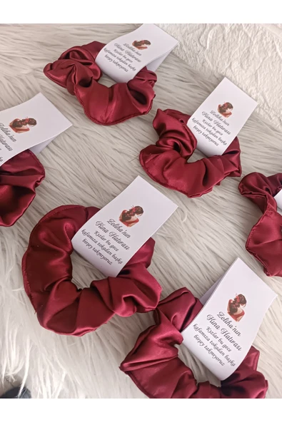 Doğrukan Hediyelik 10 adet kına,düğün,after party,bride saten toka hediyelik isme özel - 2