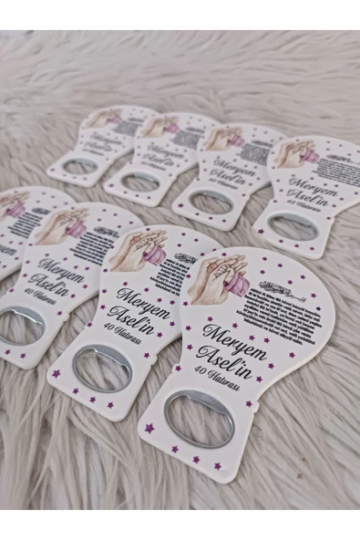 Doğrukan Hediyelik 25 adet Ayetel Kürsili aile el balon açacak yenidoğan doğum günü mevlüt hediyelikleri - Resim 2