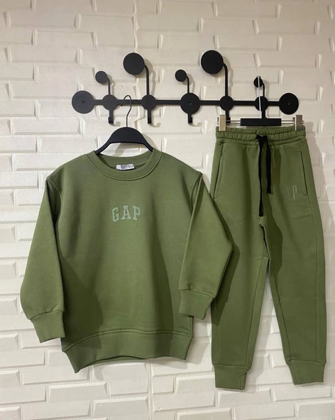 Çocuk Eşofman Takımı – Haki Yeşil - 2