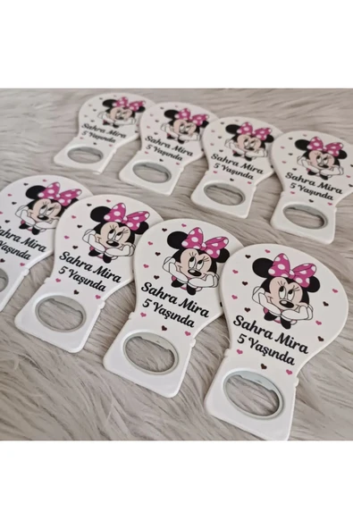 Doğrukan Hediyelik Mickey Minnie Mouselu Balon Açacak Magnet Yenidoğan Doğum Günü Mevlüt Hediyelik(25 Adet) - Resim 2